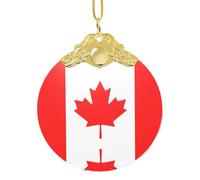 GaxfjRu Canadian Flag Xmas Home Decorations Ornaments, Hanging Christmas Tree Gift Pendant For Holiday Cheer