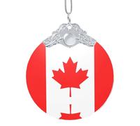 GaxfjRu Canadian Flag Xmas Home Decorations Ornaments, Hanging Christmas Tree Gift Pendant For Holiday Cheer