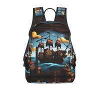 GaxfjRu Cartoon pirate ship Lightweight & Durable Backpack for Kids – Cute & Casual Daypack for Travel, School, & More