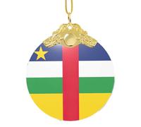 GaxfjRu Central African Flag Xmas Home Decorations Ornaments, Hanging Christmas Tree Gift Pendant For Holiday Cheer
