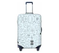 Gaxfjru Chemistry Print Print Travel Luggage Cover Suitcase Cover Protector Suitcase Washable Baggage Covers Anti-Scratch