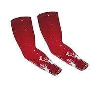 GaxfjRu Christmas Winter Landscape Deer Cooling Arm Sleeves For Men & Women â€“ Breathable, Uv Sun Protection, Sports Arm Sleeves For Women