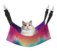 GaxfjRu Cool Music Sound Wave Adjustable Cat Bed Hammock Perch For Window, Cozy Velvet Pet Sleeper And Lounge For Kittens