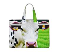 GaxfjRu Cow Patterns print Tote Bag Canvas Laptop Bag for Women Casual Work Bags for Travel, Office, College