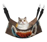 GaxfjRu Cute Alpaca Llama Adjustable Cat Bed Hammock Perch For Window, Cozy Velvet Pet Sleeper And Lounge For Kittens