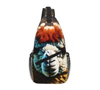 GaxfjRu Cute Alpaca Llama print Crossbody Bag for Women Men Sling Bag for Travel Hiking Crossbody Sling Backpack