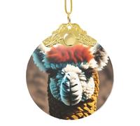 GaxfjRu Cute Alpaca Llama Xmas Home Decorations Ornaments, Hanging Christmas Tree Gift Pendant For Holiday Cheer