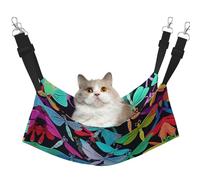 GaxfjRu Cute Dragonflies Adjustable Cat Bed Hammock Perch For Window, Cozy Velvet Pet Sleeper And Lounge For Kittens