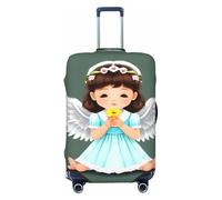 Gaxfjru Cute Little Angel Print Travel Luggage Cover Suitcase Cover Protector Suitcase Washable Baggage Covers Anti-Scratch