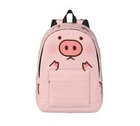 GaxfjRu Cute Pig Water-Resistant Backpack - Laptop-Friendly Bookbag for Men - Versatile Travel Backpack with High Capacity