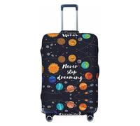 GaxfjRu Cute Planet Print Suitcase Cover Protector Travel Luggage Cover Suitcase Washable Baggage Covers Anti-Scratch