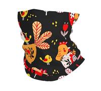 GaxfjRu Cute Rooster Chickens print Cooling Multi Use Neck Gaiter Men's and Women's Summer Face Mask for Working, Running Sports