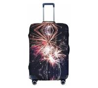 GaxfjRu Explosion Firework Print Suitcase Cover Protector Travel Luggage Cover Suitcase Washable Baggage Covers Anti-Scratch