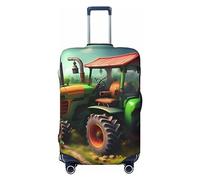 GaxfjRu Fantasy Farm Tractor Print Suitcase Cover Protector Travel Luggage Cover Suitcase Washable Baggage Covers Anti-Scratch