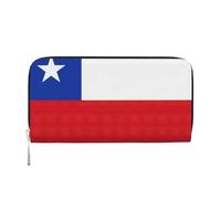 GaxfjRu Flag of Chile Print Small Leather Wallet for Women, Ladies Credit Card Holder Women's Pocket Purse