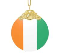 GaxfjRu Flag Of Cote D'Ivoire Xmas Home Decorations Ornaments, Hanging Christmas Tree Gift Pendant For Holiday Cheer