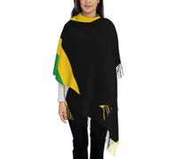 GaxfjRu Flag of Jamaica print Pashmina Scarf Shawl Cashmere Wrap Stole Large Soft Pashminas Shawl Winter Scarf, Black, One size