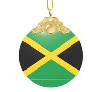 GaxfjRu Flag Of Jamaica Xmas Home Decorations Ornaments, Hanging Christmas Tree Gift Pendant For Holiday Cheer