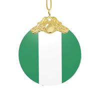 GaxfjRu Flag Of Nigeria Xmas Home Decorations Ornaments, Hanging Christmas Tree Gift Pendant For Holiday Cheer
