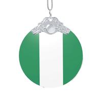 GaxfjRu Flag Of Nigeria Xmas Home Decorations Ornaments, Hanging Christmas Tree Gift Pendant For Holiday Cheer