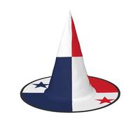 GaxfjRu Flag Of Panama Print Halloween Witch Hat, Witch Costume Accessory For Halloween Cosplay Party Holiday Decoration 3pcs