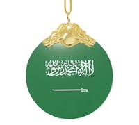 GaxfjRu Flag Of Saudi Arabia Xmas Home Decorations Ornaments, Hanging Christmas Tree Gift Pendant For Holiday Cheer