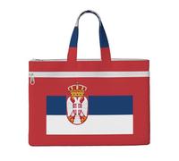 GaxfjRu Flag of Serbia print Tote Bag Canvas Laptop Bag for Women Casual Work Bags for Travel, Office, College