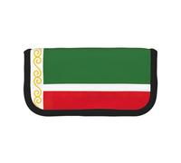 GaxfjRu Flag of The Chechen Republic Cute Dot Canvas Pencil Pouch Organized Storage for Picnics & Daily Use Makeup Pouch, Pencil Holder