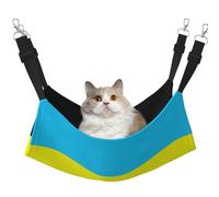 GaxfjRu Flag Of The Sultanate Of Burongan Adjustable Cat Bed Hammock Perch For Window, Cozy Velvet Pet Sleeper And Lounge For Kittens