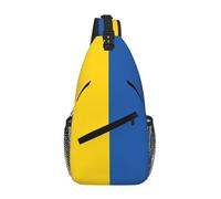 GaxfjRu Flag of Ukraine print Small Sling Backpack Crossbody Sling Bag, Chest Bag Daypack Fanny Pack for Outdoors