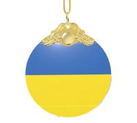 GaxfjRu Flag Of Ukraine Xmas Home Decorations Ornaments, Hanging Christmas Tree Gift Pendant For Holiday Cheer