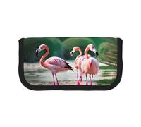 GaxfjRu Flamingos and Pineapples Cute Dot Canvas Pencil Pouch Organized Storage for Picnics & Daily Use Makeup Pouch, Pencil Holder
