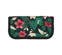 GaxfjRu Flower Leaf Cute Dot Canvas Pencil Pouch Organized Storage for Picnics & Daily Use Makeup Pouch, Pencil Holder