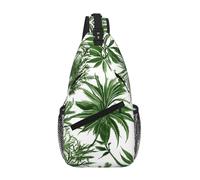 GaxfjRu Flowering Herbs and Herbaceous Plants print Crossbody Bag for Women Men Sling Bag for Travel Hiking Crossbody Sling Backpack