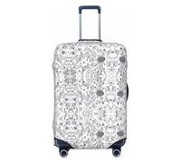 GaxfjRu Flowering Herbs and Herbaceous Plants Print Suitcase Cover Protector Travel Luggage Cover Suitcase Washable Baggage Covers Anti-Scratch