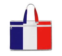 GaxfjRu French flag print Tote Bag Canvas Laptop Bag for Women Casual Work Bags for Travel, Office, College