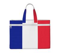 GaxfjRu French flag print Tote Bag Canvas Laptop Bag for Women Casual Work Bags for Travel, Office, College