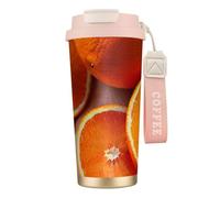 GaxfjRu Fresh Orange Fruit 20 Oz with Lid, Vacuum Insulated Stainless Steel Coffee Mug, Tumbler for Hot and Cold Drinks