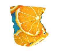 GaxfjRu Fresh Orange Fruit print Cooling Multi Use Neck Gaiter Men's and Women's Summer Face Mask for Working, Running Sports