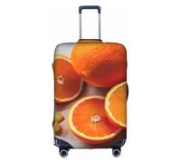 GaxfjRu Fresh Orange Fruit Printed Suitcase Skin, Durable Baggage Wrap, High Elasticity Travel Sleeve, for Suitcase Safety
