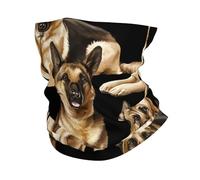 GaxfjRu German shepherd dog print Cooling Multi Use Neck Gaiter Men's and Women's Summer Face Mask for Working, Running Sports