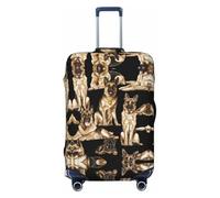 GaxfjRu German Shepherd Dog Print Suitcase Cover Protector Travel Luggage Cover Suitcase Washable Baggage Covers Anti-Scratch