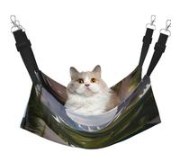 GaxfjRu Glacier National Park Adjustable Cat Bed Hammock Perch For Window, Cozy Velvet Pet Sleeper And Lounge For Kittens