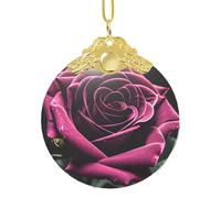 GaxfjRu Gothic Rose Xmas Home Decorations Ornaments, Hanging Christmas Tree Gift Pendant For Holiday Cheer
