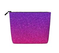 GaxfjRu Gradient Sequin Sparkle print Travel Makeup Bag Toiletry Bag akeUp Purse Pouch with Zipper Makeup Organizer for Women, Black, One Size