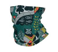 GaxfjRu Green Animals print Cooling Multi Use Neck Gaiter Men's and Women's Summer Face Mask for Working, Running Sports