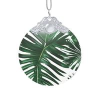 GaxfjRu Green Palm Leafs Xmas Home Decorations Ornaments, Hanging Christmas Tree Gift Pendant For Holiday Cheer