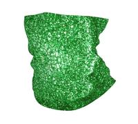 GaxfjRu Green Sequin Sparkle print Cooling Multi Use Neck Gaiter Men's and Women's Summer Face Mask for Working, Running Sports