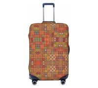 GaxfjRu Group of Moroccan Geometric Print Suitcase Cover Protector Travel Luggage Cover Suitcase Washable Baggage Covers Anti-Scratch
