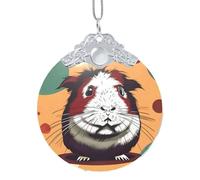 GaxfjRu Guinea Pigs Pattern Xmas Home Decorations Ornaments, Hanging Christmas Tree Gift Pendant For Holiday Cheer